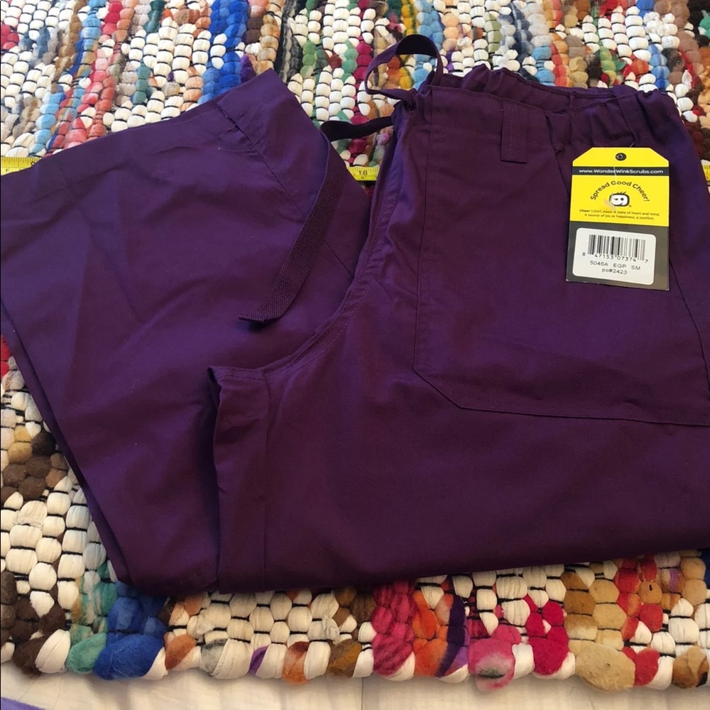 Eggplant wonderwink Scrub pants